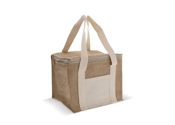 Cooler bag Jute square 22x18x18cm