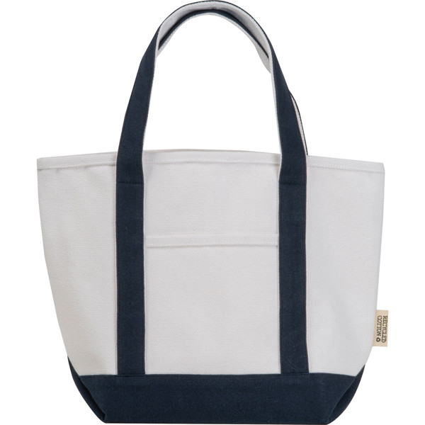 Small carrier bag made from recycled cotton GINA - Beige