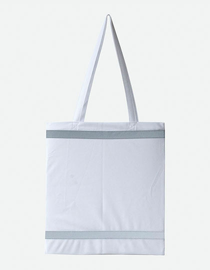 Warnsac® Reflective Shopping Bag With Long Handles - White / 38 x 42 cm