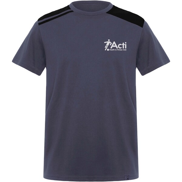 T-shirt a maniche corte da uomo in tessuto da 160 g/m² Expedition - Piombo / Nero / L