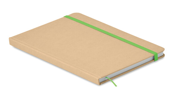 Carnet A5 en carton recyclé Everwrite - lime