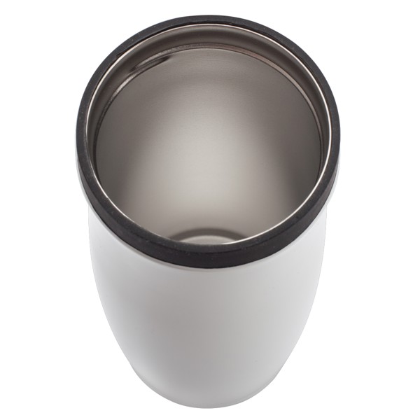 390 ml Viki thermal mug - Black / White