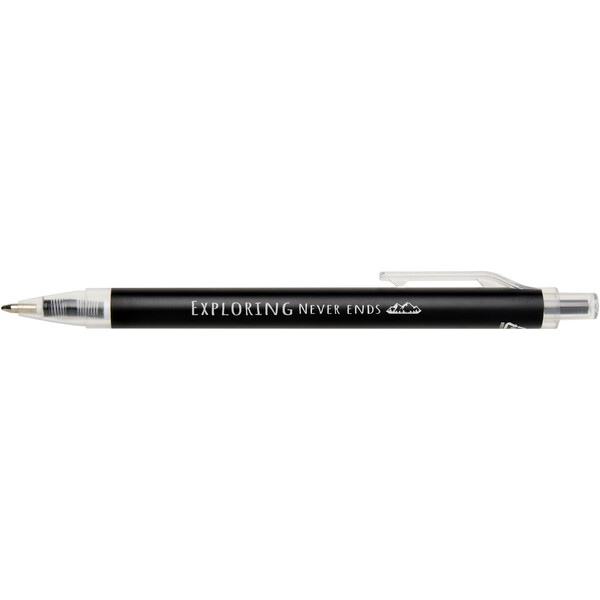 Spectrum A5 recycled notebook and ballpoint pen set - Black
