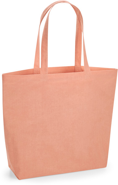 Maxi Bio Baumwolltasche naturgefärbt Westford Mill | W 285 - Pomegranate Rose / onesize