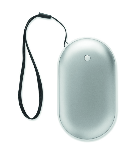 Aluminium electric hand warmer Mukava - Matt Silver