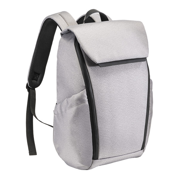 Laptop Backpack (15) In Recycled 600D Jacquard Polyester (R-Pet Inner Lining) - Grey