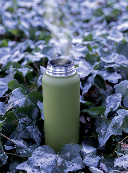 Termo fľaša z RCS recyklovanej ocele 600ml - Zelená
