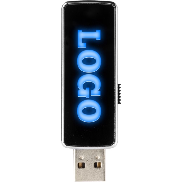 Clé USB Lighten Up - Noir / Bleu / 16GB