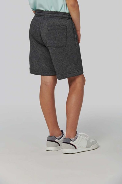 Kid's Fleece Multisport Bermuda Shorts - Black / 8/10
