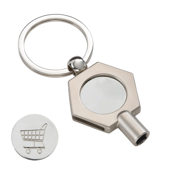 Key Ring with Radiator Key RADIATOR-KEY - matt-silver finish