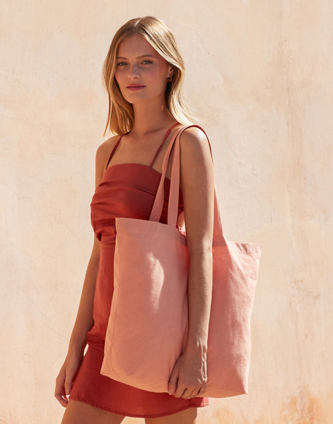 Organic Natural Dyed Maxi Bag For Life - Myrobalan Stone / ONE SIZE