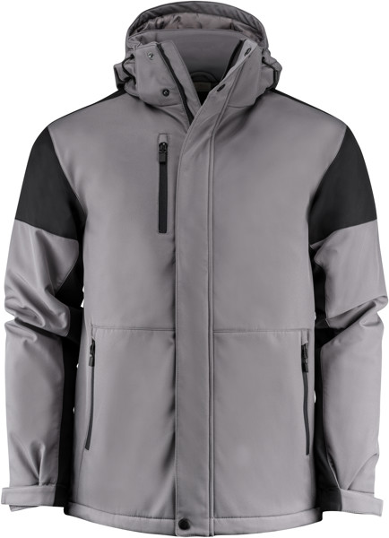Men's Winter Softshell Jacket Printer | Prime Padded Softshell Men - Anthracite / Black / 4XL