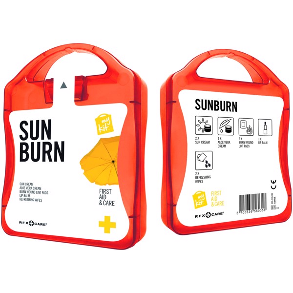 MyKit Sun Burn First Aid Kit - Red