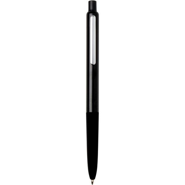 Soffit recycled aluminium click anodized ballpoint pen (blue ink) - Black