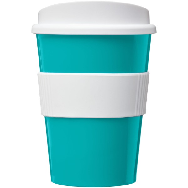 Americano® medio 300 ml tumbler with grip - Aqua Blue / White