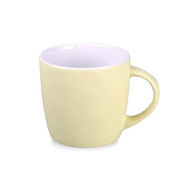 Handy Velvet ceramic mug, 320 ml - Sun Yellow