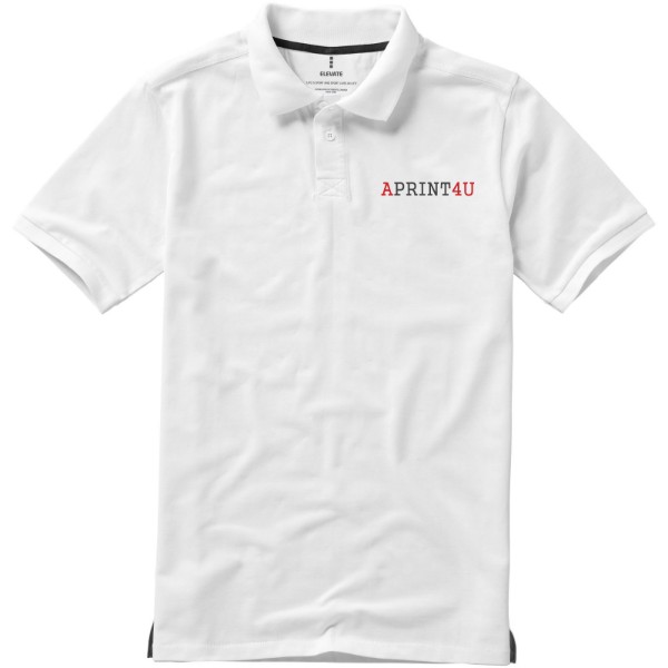 Calgary short sleeve men's polo - White / XL