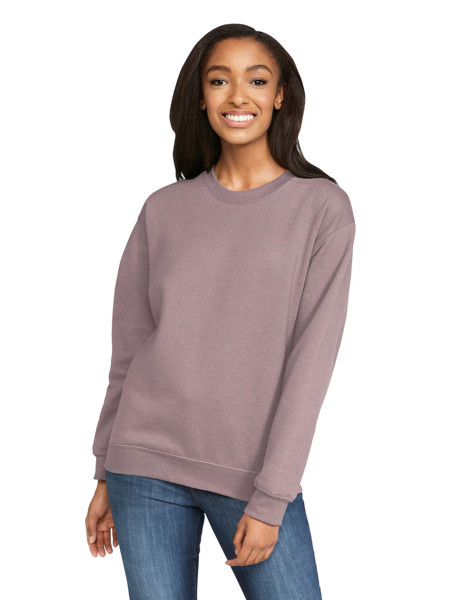 Softstyle Midweight Fleece Adult Crewneck - Brown Savana / 2XL