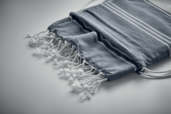 Fouta et sac assorti Hamma - Bleu
