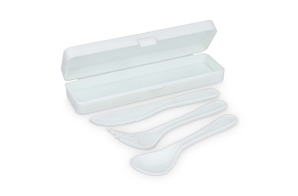 Set de couverts PP - Blanc