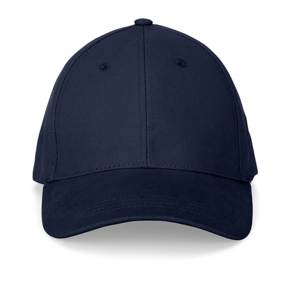 NATHAN. Čepice ze 100% bavlny (260 g/m²) se 6 panely - Námořnická Modrá