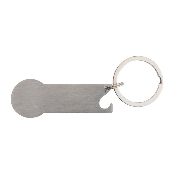 Metal Key Ring Stickit - Grey