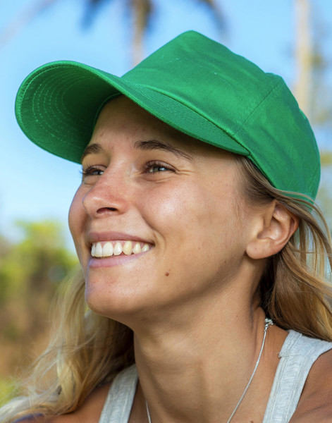 Boston 5-Panel Printers Cap - Aqua / ONE SIZE