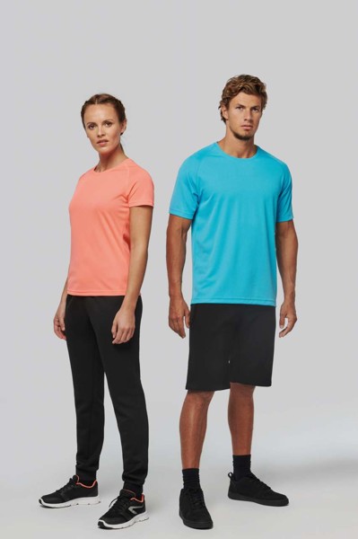 Ladies' Short-Sleeved Sports T-Shirt - White / M