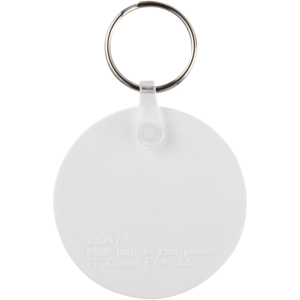 Tait circle-shaped recycled keychain