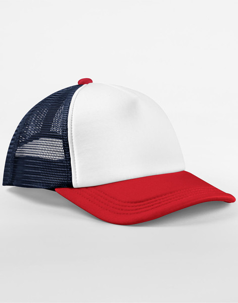 Retro 5 Panel Trucker - Black / Dark Olive / ONE SIZE