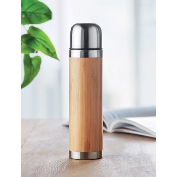 MB - Double wall bamboo cover flask Chan Bamboo