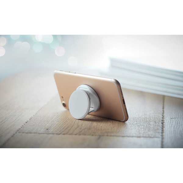 Dot phone holder, ABS, 40 mm diameter - White