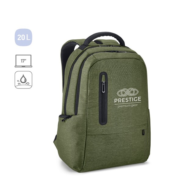 BOSTON. Ruksak za laptop 17'' - Tamno Siva