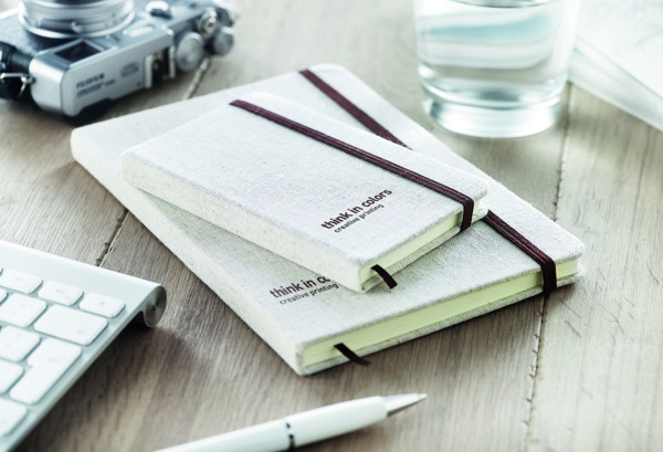 Rundo notebook A6 canvas, 192 recycled pages