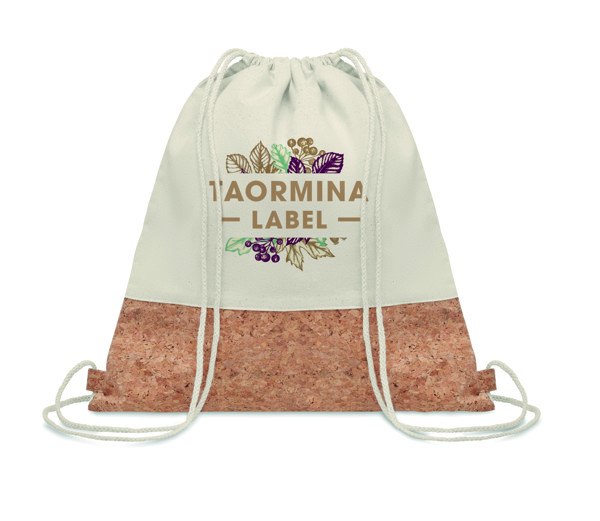 Illa torba z vrvico bombaž 160g/m² 41x38cm - Bež