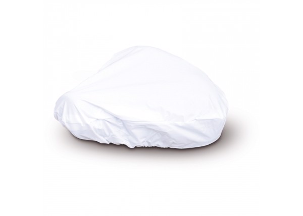 Saddle cover polyester - White