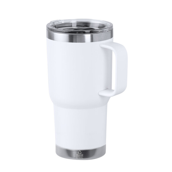 Insulated Mug Paster - White