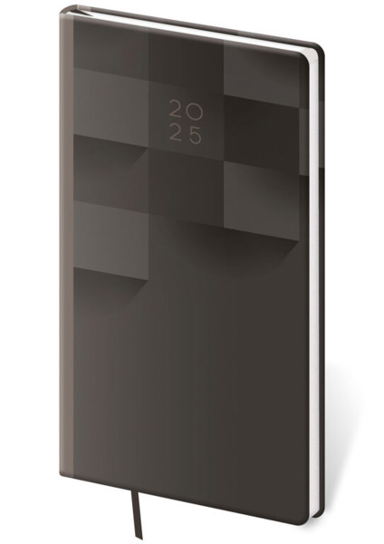 Týdenní diář Vario 2026, 80x150 - Grey design