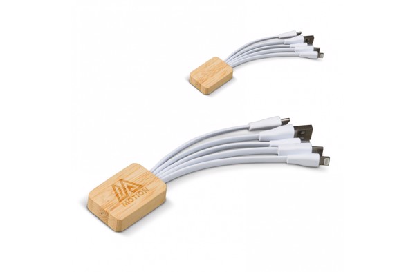 Charging cable bamboo with R-PET