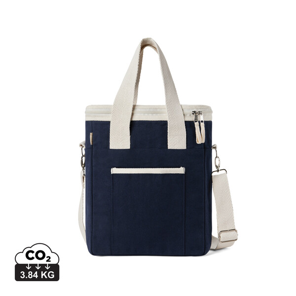 Hladilna torba Vinga Volonne, reciklirano platno 500 gsm - Surf Blue / Off White
