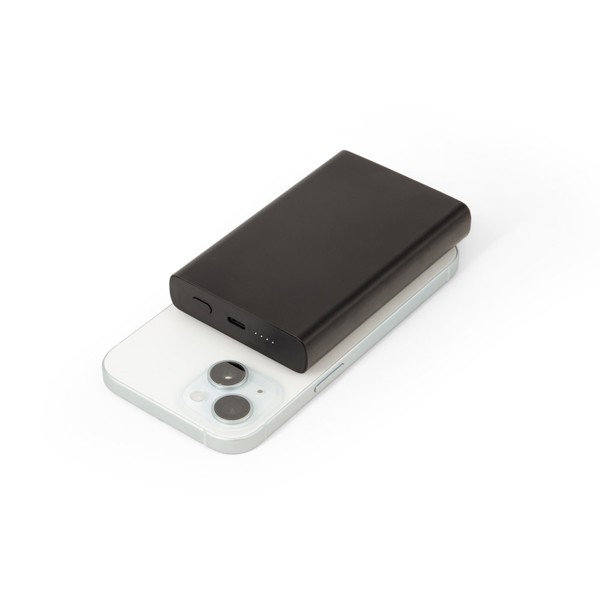 WRIGHT 10. Magnetic power bank with super-fast charging in recycled aluminum and recycled ABS 10'000 mAh