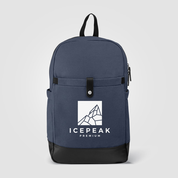 Odyssey Pack - Sac à dos en toile de coton recyclée - Bleu marine / Transfert de chaleur