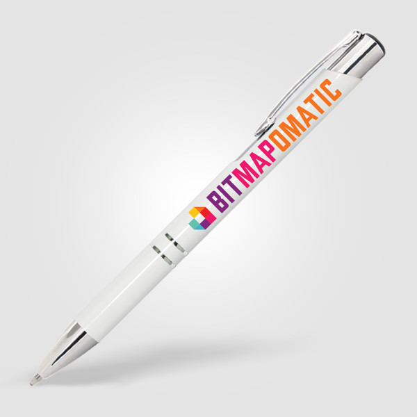 Stylo Crosby Brilliant - Blanc / Laser