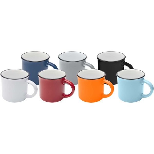 Mug Bari en céramique de 240 ml avec finition brillante - Bleu océan