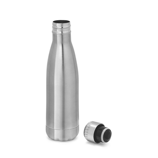 SHOW. 510 ml láhev z nerezové oceli - Saténově Stříbrná