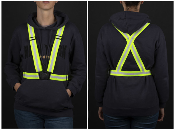 Reflective suspenders REFI - yellow