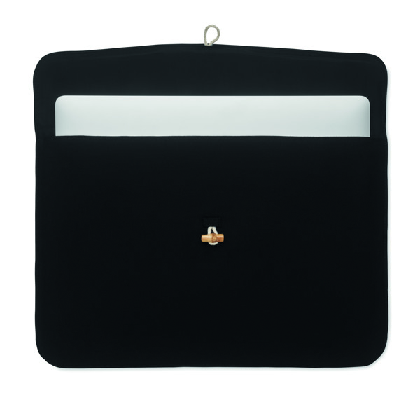 Pochette 15 pouces en coton Cotin - Noir