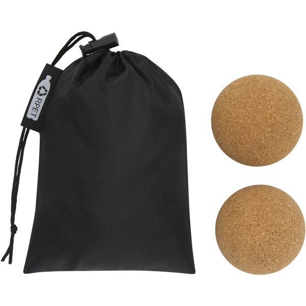 Trikona 2 stk. kork yogabolde