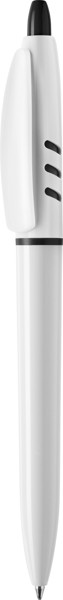 Stilolinea S30 plastic ballpen - White / Black