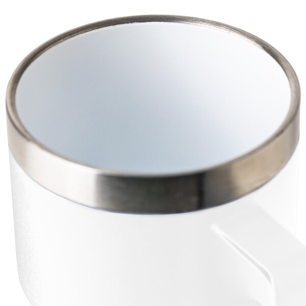 Recycled stainless steel double-walled cup (180 ml) Lilia - White